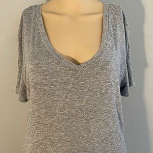 COPY - Marlow Size M Gray Casual Tee V Neck Women…